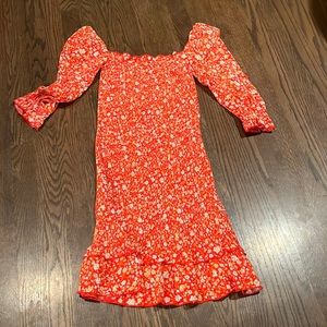 Floral urban outfitters mini dress